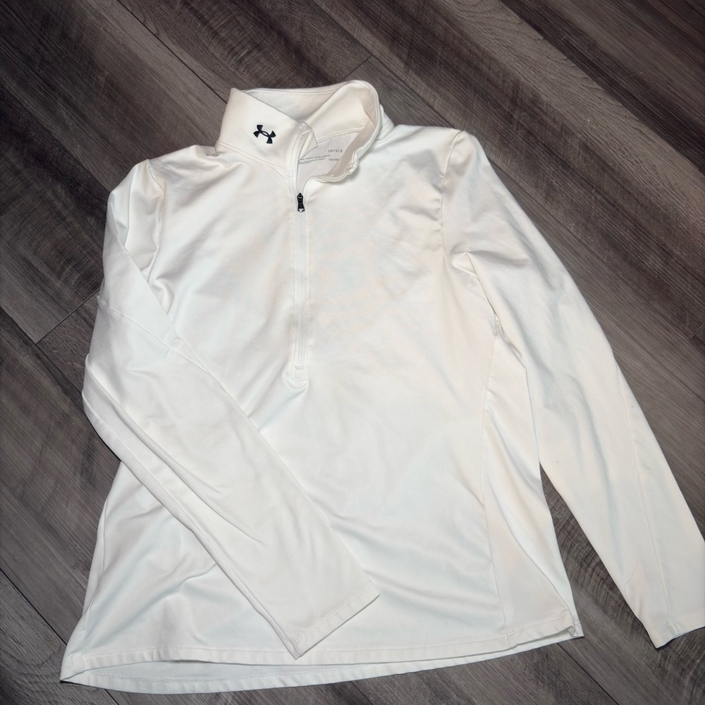 Under Armour White Long Sleeve Pullover